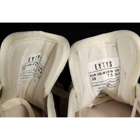 Eytys Mother of Galosch Low Top Suede Sneaker 38 7.5 Natural Shoes $69 - Picture 10 of 14